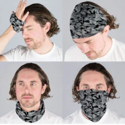 Guys Lacrosse Multifunctional Headwear - Camouflage RokBAND -Sport Gift Store lx 10266 GRAY MALECOMP