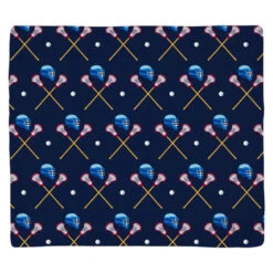 Guys Lacrosse Multifunctional Headwear - Crossed Sticks And Helmet Pattern RokBAND -Sport Gift Store lx 10267 FLAT