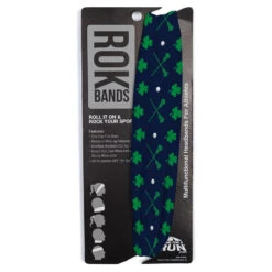 Guys Lacrosse Multifunctional Headwear - Crossed Sticks And Shamrocks Pattern RokBAND -Sport Gift Store lx 10268 PACKAGING