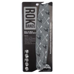 Guys Lacrosse Multifunctional Headwear - Crossed Sticks Pattern RokBAND -Sport Gift Store lx 10270 GRAY PACKAGING