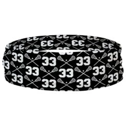 Guys Lacrosse Multifunctional Headwear - Personalized Team Number Repeat RokBAND 9 Guys Lacrosse Multifunctional Headwear - Personalized Team Number Repeat RokBAND -Sport Gift Store lx 10272 BLACK RING