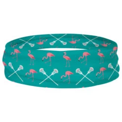 Guys Lacrosse Multifunctional Headwear - Flamingos And Crossed Sticks RokBAND