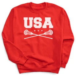 Guys Lacrosse Crewneck Sweatshirt - USA Lacrosse