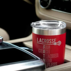 Guys Lacrosse 20 Oz. Double Insulated Tumbler - Guys Lacrosse Father Words -Sport Gift Store lx 10323 RED CAR