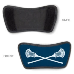 Guys Lacrosse Repwell® Sandal Straps - Crossed Sticks -Sport Gift Store lx 11325 STRAPS ROYALBLUE DETAIL