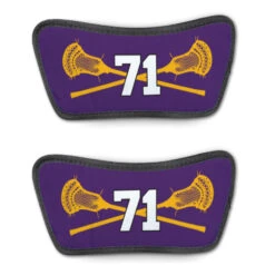 Guys Lacrosse Repwell® Sandal Straps - Crossed Sticks With Number