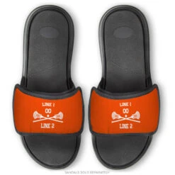 Guys Lacrosse Repwell® Sandal Straps - Custom Lacrosse -Sport Gift Store lx 11328 STRAPS ORANGE EXAMPLE