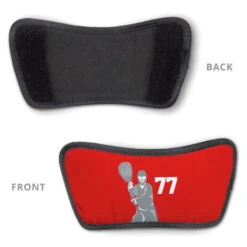 Lacrosse Repwell® Sandal Straps - Goalie With Number -Sport Gift Store lx 11329 STRAPS RED DETAIL