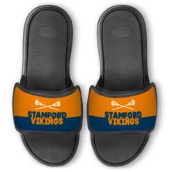 Guys Lacrosse Repwell® Slide Sandals - Team Name Colorblock