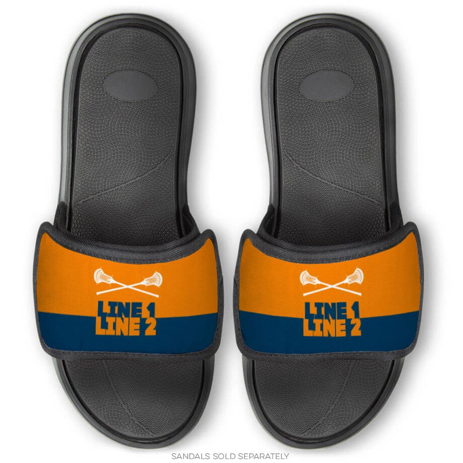 Guys Lacrosse Repwell® Sandal Straps - Team Name Colorblock 5 Guys Lacrosse Repwell® Sandal Straps - Team Name Colorblock - Image 3