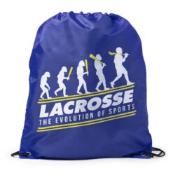 Guys Lacrosse Drawstring Backpack - Evolution Of Lacrosse