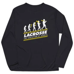 Guys Lacrosse Long Sleeve Performance Tee - Evolution Of Lacrosse