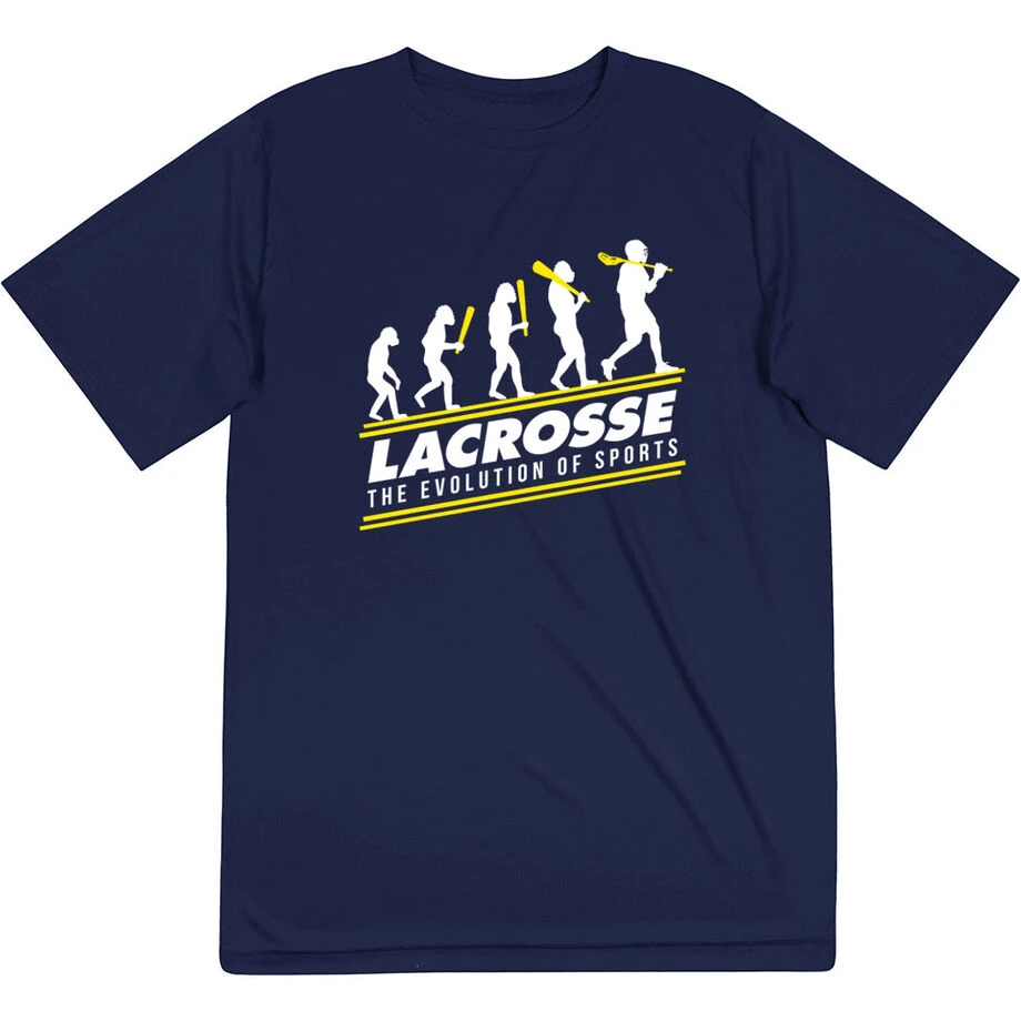 Guys Lacrosse Short Sleeve Performance Tee - Evolution Of Lacrosse 3 Guys Lacrosse Short Sleeve Performance Tee - Evolution Of Lacrosse