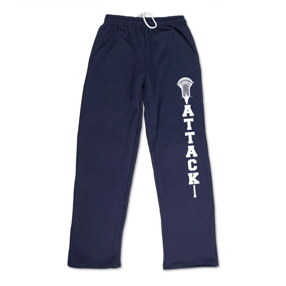 Guys Lacrosse Fleece Sweatpants - Attack 4 Guys Lacrosse Fleece Sweatpants - Attack - Image 2