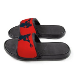 Guys Lacrosse Repwell® Slide Sandals - Lax Jumpshot -Sport Gift Store lx 11550 REDNAVY SIDE