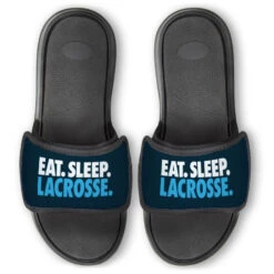 Guys Lacrosse Repwell® Slide Sandals - Eat. Sleep. Lacrosse.