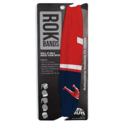Guys Lacrosse Multifunctional Headwear - Personalized Player RokBAND -Sport Gift Store lx 11612 SHORT REDNAVY PACKAGING