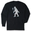 Guys Lacrosse Tshirt Long Sleeve - Yeti -Sport Gift Store lx 11972 BLACK FLAT