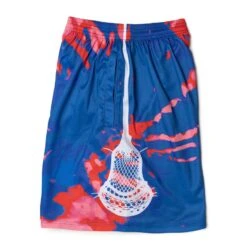 Lacrosse Shorts - Spiral Tie-Dye Red 12 Lacrosse Shorts - Spiral Tie-Dye Red -Sport Gift Store lx 11999 SIDE