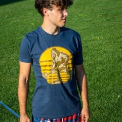 Guys Lacrosse Short Sleeve T-Shirt - BigFoot -Sport Gift Store lx 12024 NAVY MALE LIFESTYLE 2