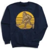 Guys Lacrosse Crewneck Sweatshirt - BigFoot -Sport Gift Store lx 12025 NAVY FLAT