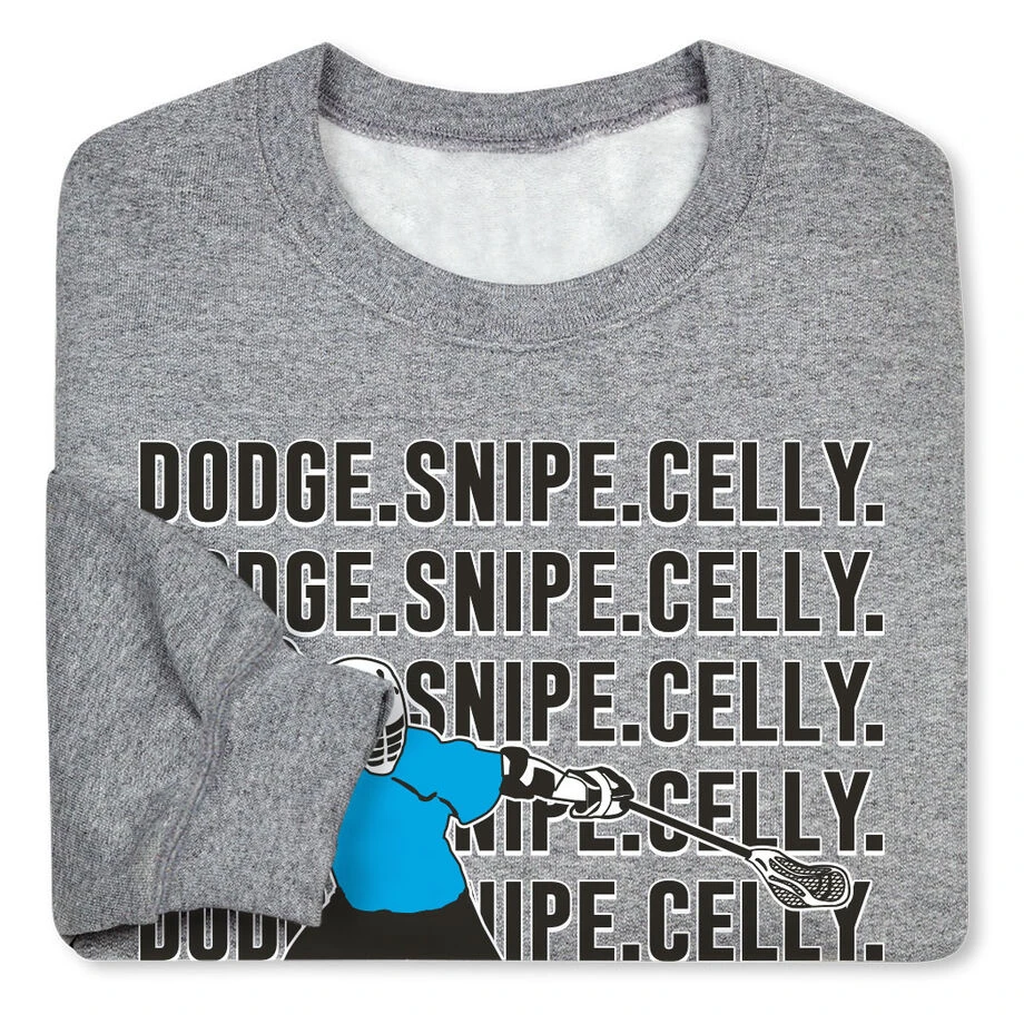 Guys Lacrosse Crewneck Sweatshirt - Dodge Snipe Celly 6 Guys Lacrosse Crewneck Sweatshirt - Dodge Snipe Celly - Image 4