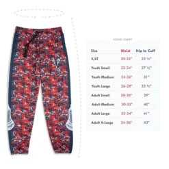 Guys Lacrosse Lounge Pants - Patriotic Digital Camo -Sport Gift Store lx 12300 SIZE