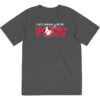 Guys Lacrosse Short Sleeve Performance Tee - Ain't Afraid Of No Post -Sport Gift Store lx 12364 GRAPHITE MAIN