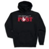 Guys Lacrosse Hooded Sweatshirt - Ain't Afraid Of No Post -Sport Gift Store lx 12368 BLACK 1