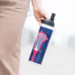 Guys Lacrosse Water Bottle - Lacrosse Stick -Sport Gift Store lx 12397 LIFESTYLE 1