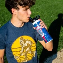 Guys Lacrosse Water Bottle - Lacrosse Stick -Sport Gift Store lx 12397 LIFESTYLE 2