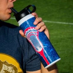 Guys Lacrosse Water Bottle - Lacrosse Stick -Sport Gift Store lx 12397 LIFESTYLE 3