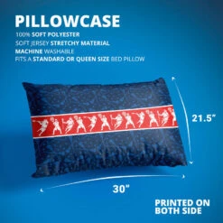 Guys Lacrosse Pillowcase - Play Lacrosse -Sport Gift Store lx 12411 DETAILS