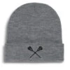 Lacrosse Embroidered Beanie - Lacrosse Sticks 2 Lacrosse Embroidered Beanie - Lacrosse Sticks -Sport Gift Store lx 12421
