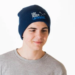 Lacrosse Embroidered Beanie - Eat Sleep Lacrosse -Sport Gift Store lx 12422 MALE LIFESTYLE 2