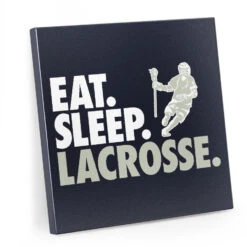 Guys Lacrosse Canvas Wall Art - Eat Sleep Lacrosse - 4 Piece Set -Sport Gift Store lx 12432 MAIN 3
