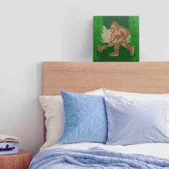 Guys Lacrosse Canvas Wall Art - Big Foot Lacrosse -Sport Gift Store lx 12435 LIFESTYLE BOY