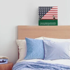 Guys Lacrosse Canvas Wall Art - Lacrosse Patriotic -Sport Gift Store lx 12436 LIFESTYLE BOY