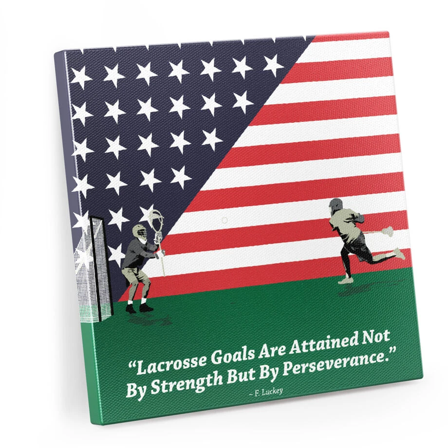 Guys Lacrosse Canvas Wall Art - Patriotic Lacrosse - 2 Piece Set 7 Guys Lacrosse Canvas Wall Art - Patriotic Lacrosse - 2 Piece Set - Image 5