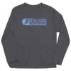 Guys Lacrosse Long Sleeve Performance Tee - 100% Of The Shots -Sport Gift Store lx 12440 GRAPHITE MAIN