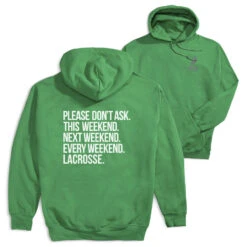 Lacrosse Hooded Sweatshirt - All Weekend Lacrosse (Back Design)