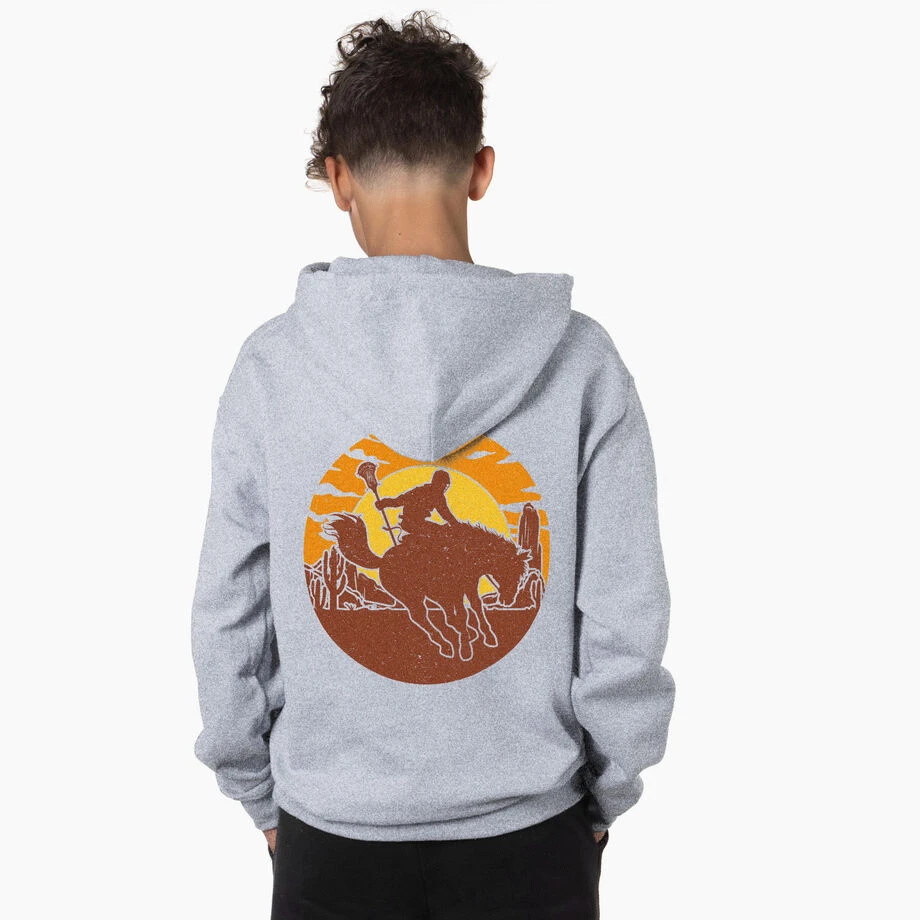 Guys Lacrosse Hooded Sweatshirt - Giddy-Up (Back Design) 4 Guys Lacrosse Hooded Sweatshirt - Giddy-Up (Back Design) - Image 2