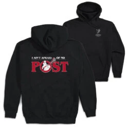 Guys Lacrosse Hooded Sweatshirt - Ain't Afraid Of No Post (Back Design)