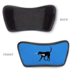 Guys Lacrosse Repwell® Slide Sandals - Max The Lax Dog -Sport Gift Store lx 12556 LIGHTBLUE DETAIL