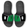 Guys Lacrosse Repwell® Slide Sandals - Personalized Jumpshot -Sport Gift Store lx 12558 BLACKGREEN MAIN