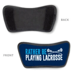 Guys Lacrosse Repwell® Slide Sandals - Rather Be Playing Lacrosse -Sport Gift Store lx 12560 DETAIL