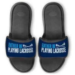 Guys Lacrosse Repwell® Slide Sandals - Rather Be Playing Lacrosse