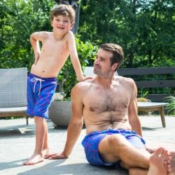 Guys Lacrosse Swim Trunks - All Day Lacrosse -Sport Gift Store lx 12577 FATHER SON 2