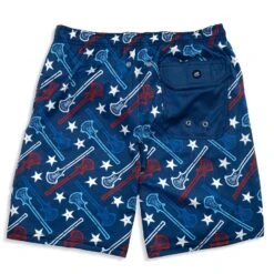 Guys Lacrosse Swim Trunks - All American Lacrosse 11 Guys Lacrosse Swim Trunks - All American Lacrosse -Sport Gift Store lx 12578 BACK