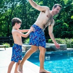 Guys Lacrosse Swim Trunks - All American Lacrosse 10 Guys Lacrosse Swim Trunks - All American Lacrosse -Sport Gift Store lx 12578 FATHER SON